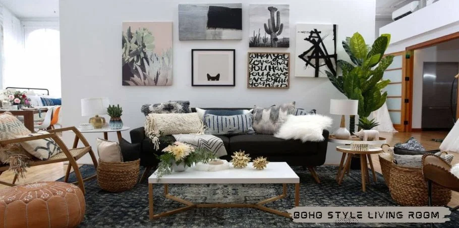 boho style living room