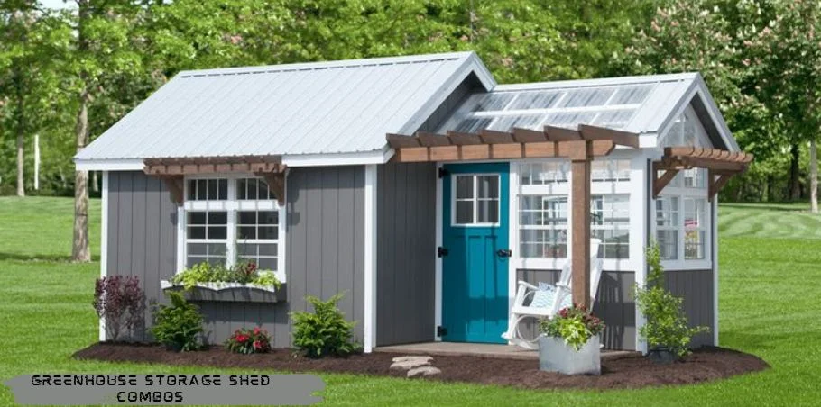 greenhouse storage shed combos