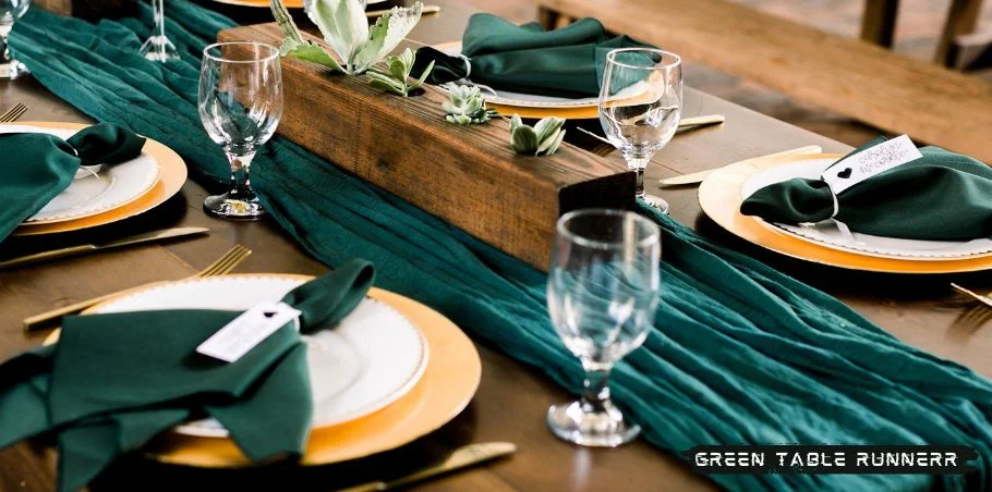 Green Table Runner