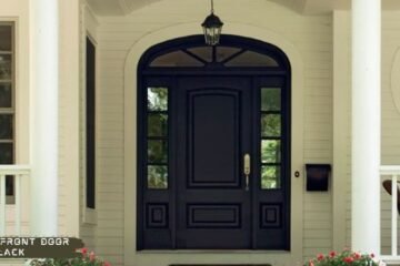 painting front door black