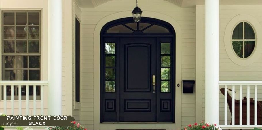 painting front door black