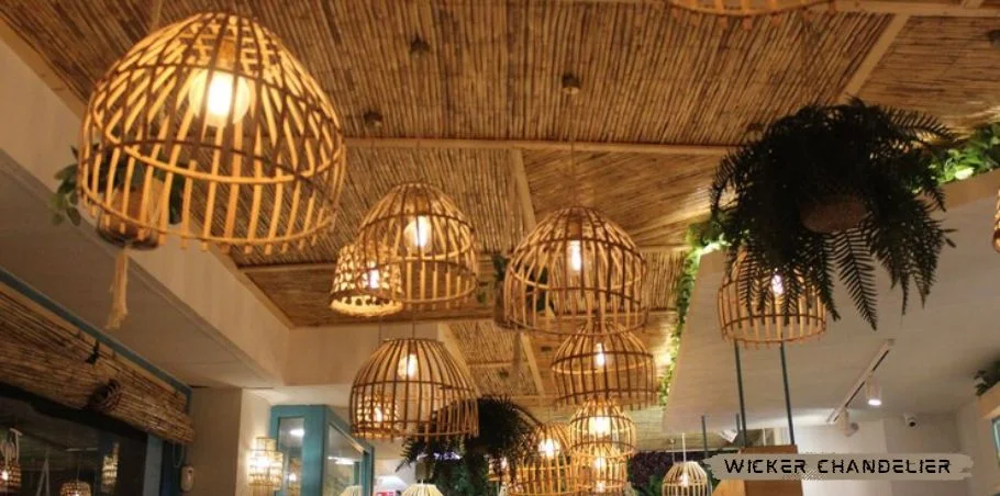 Wicker Chandelier