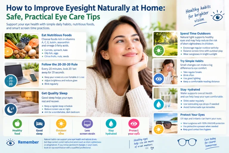 How to Improve Eyesight Naturally at Home: Safe, Practical Eye Care Tips